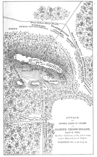 Mansfield map, from Major General Nathaniel P. Banks offical report.