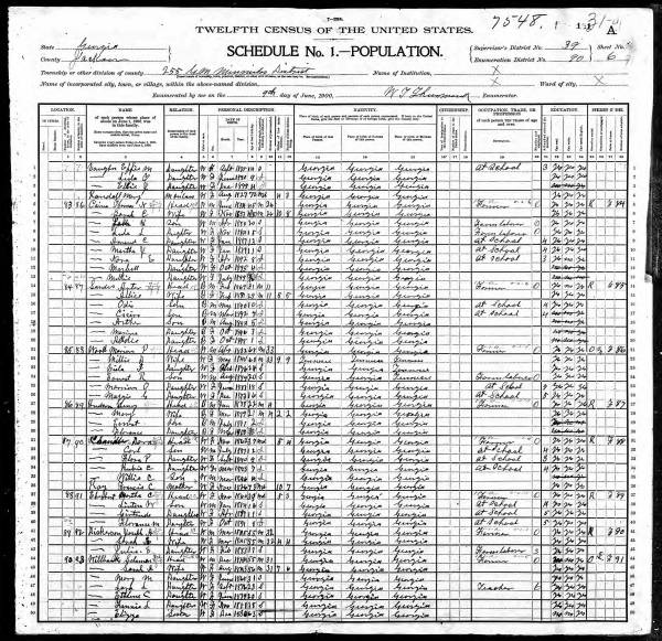 1940 U.S. Census. Elisabeth M. Randall is listed on line 75.