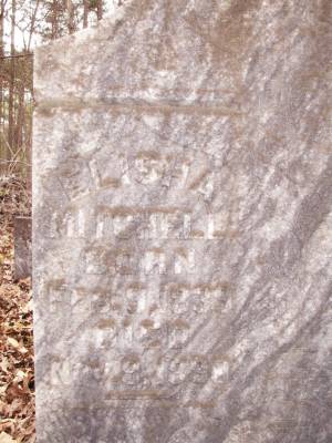 Elisha Mitchell, Born Feb. 9, 1839, Died Nov. 9, 1880. Inscribed: "His memory is blessed".