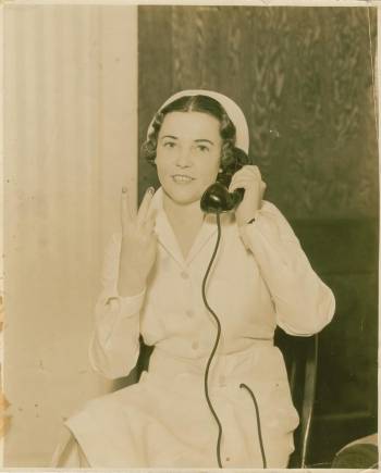Dorothy Oldea "Phil" Phillips-Randall in her nurse uniform.