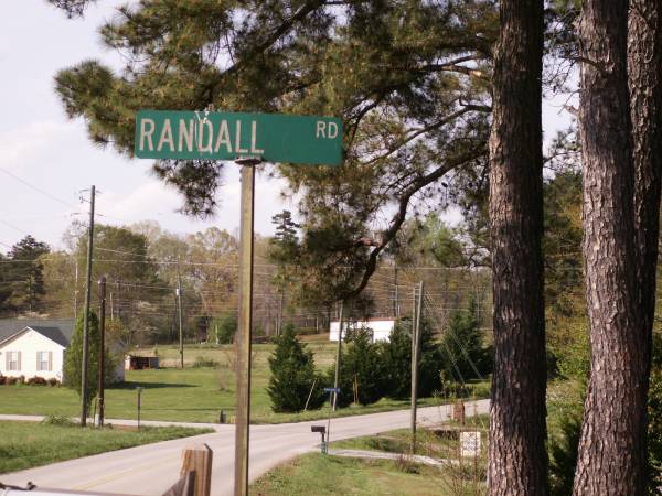Randall Road, near Martin (Stephens County) Georgia. Just a few miles from the Randall / Mitchell Family cemetery - where [[oney_cypress_randal|Oney Cypress Randal]] is buried.