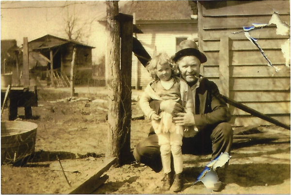  Eloise M. Randall with her father, Henry Beaman Randall. Circa 1930.
