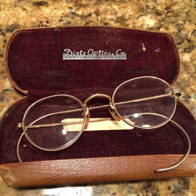 Alma Sandahl Randall's eye glasses.
