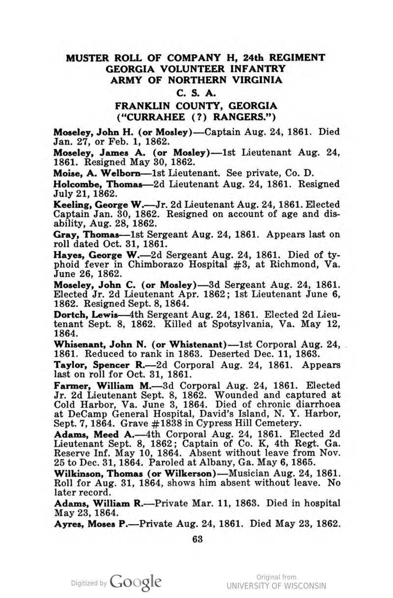 Mead Anderson Adams is listed as "Adams, Meed A.", 4th from bottom.