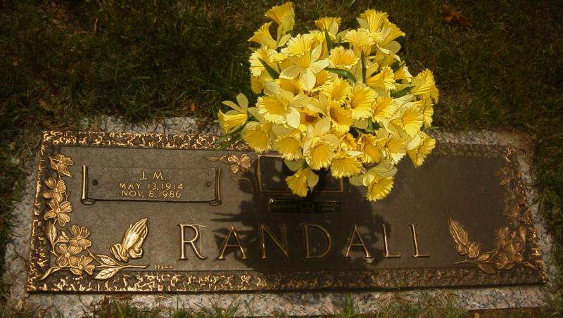 Jones Marshall Randall, Jr. (May 13, 1914 - Nov. 8, 1986).