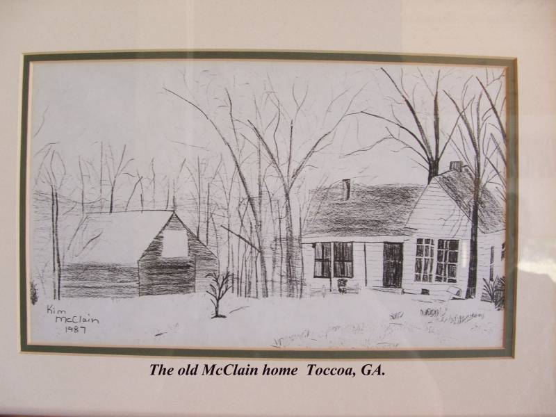 The old McClain home in Toccoa (Stephens County), Georgia.