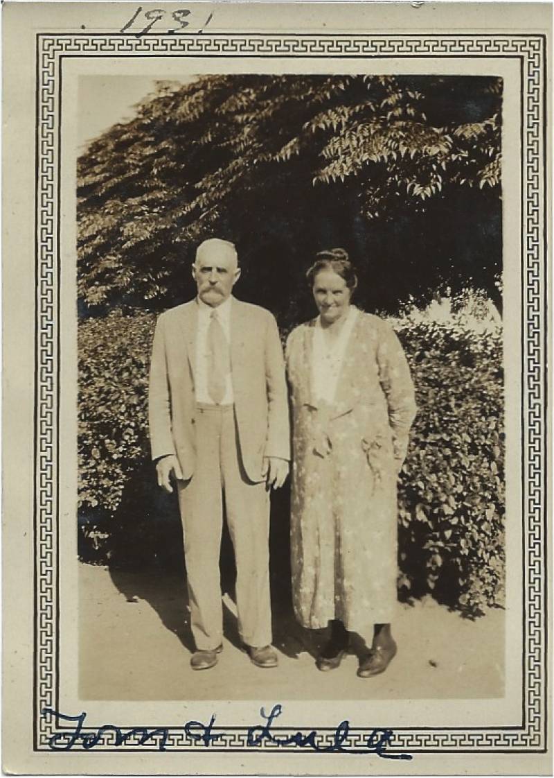 Tallulah & Jessie Thomas Jackson Clarke. Photo dated 1931.