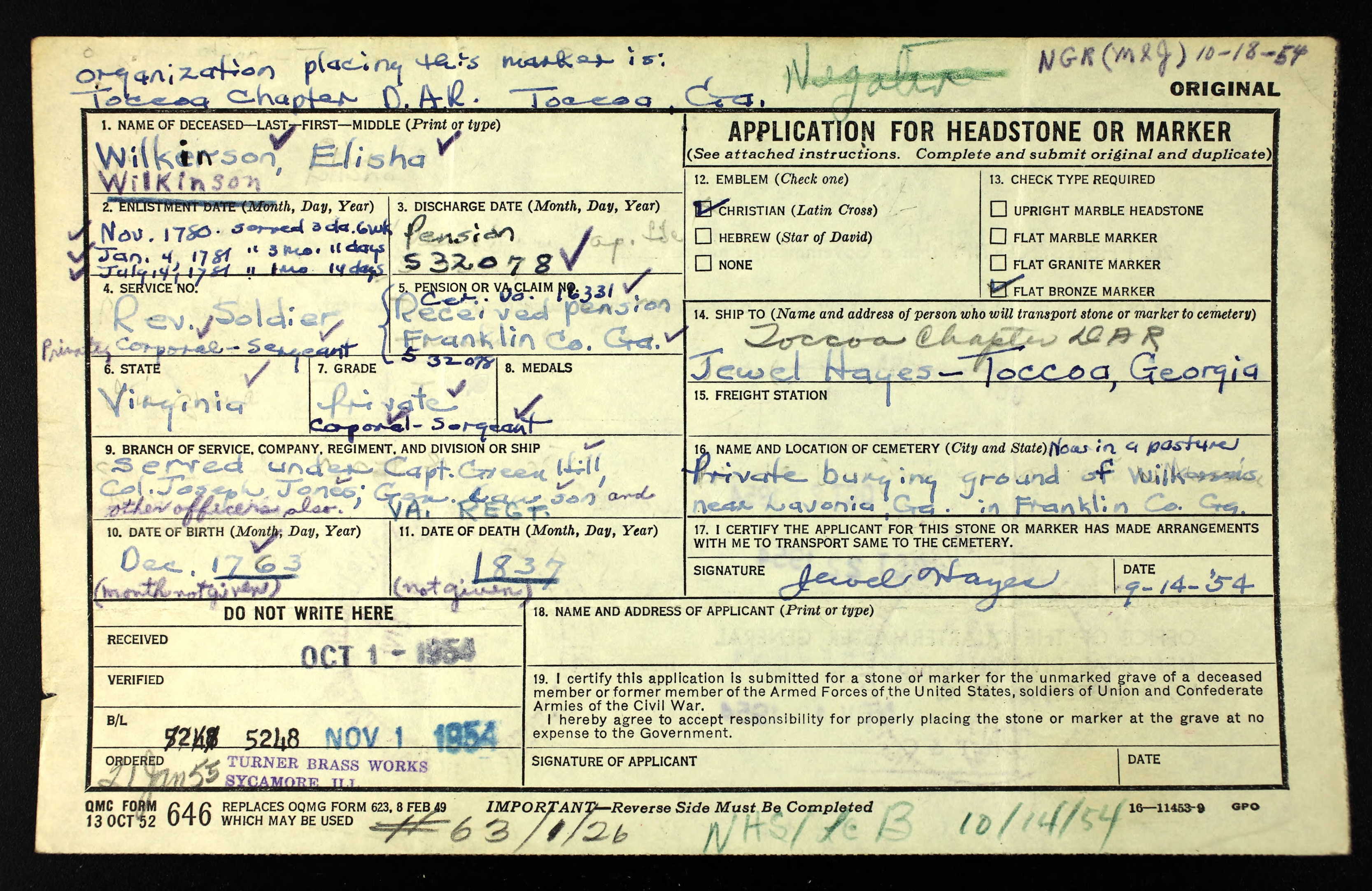 elisha_wilkinson - Bull–Randall Family Genealogy Wiki